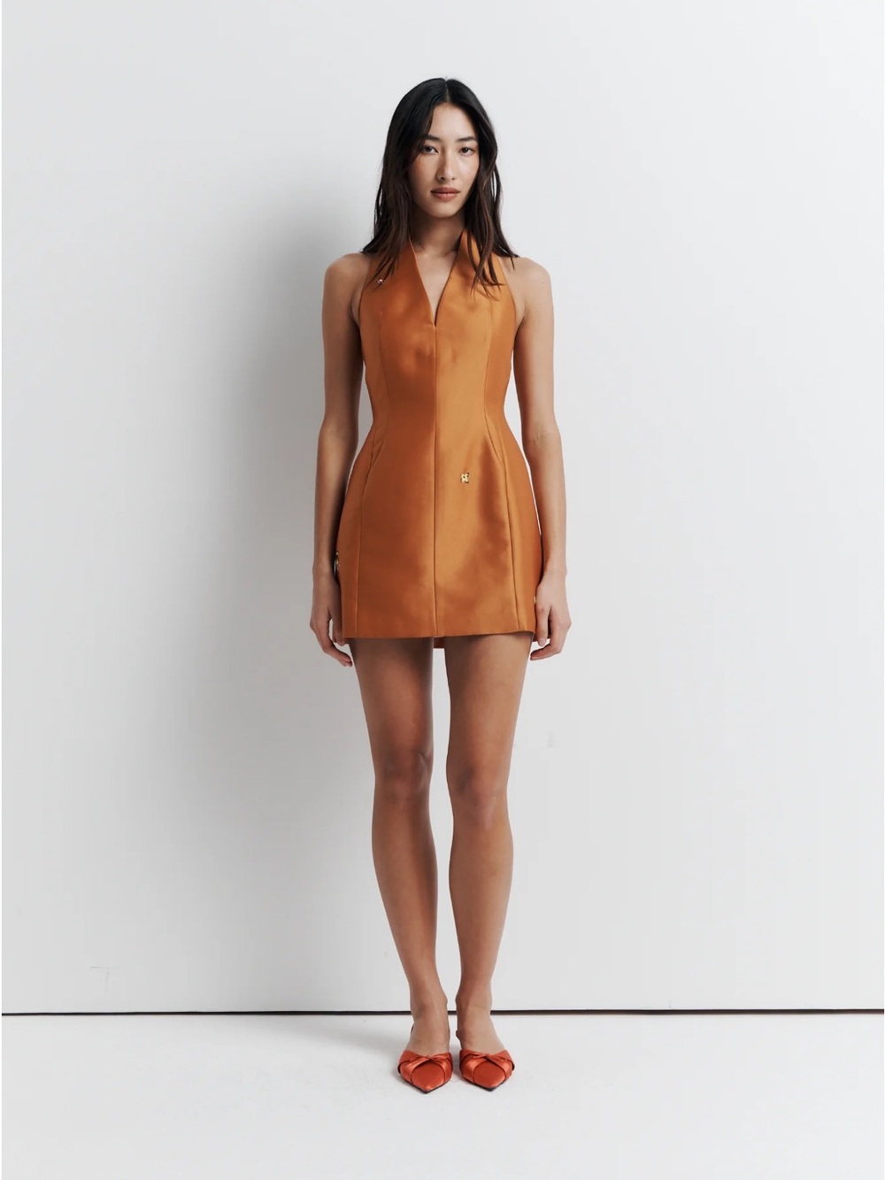 NWT Romy Jade Dress in Amber Halter Mini Dress